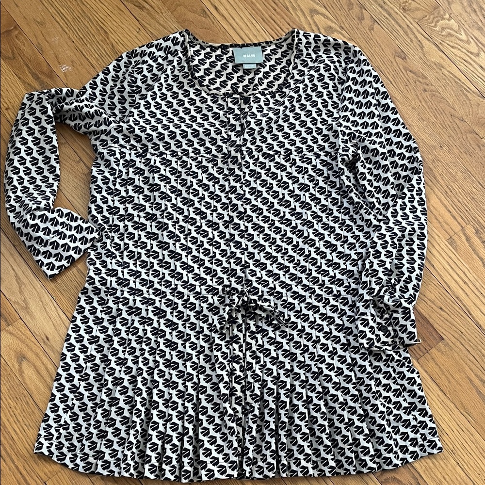 Maeve pleated tunic dress medium